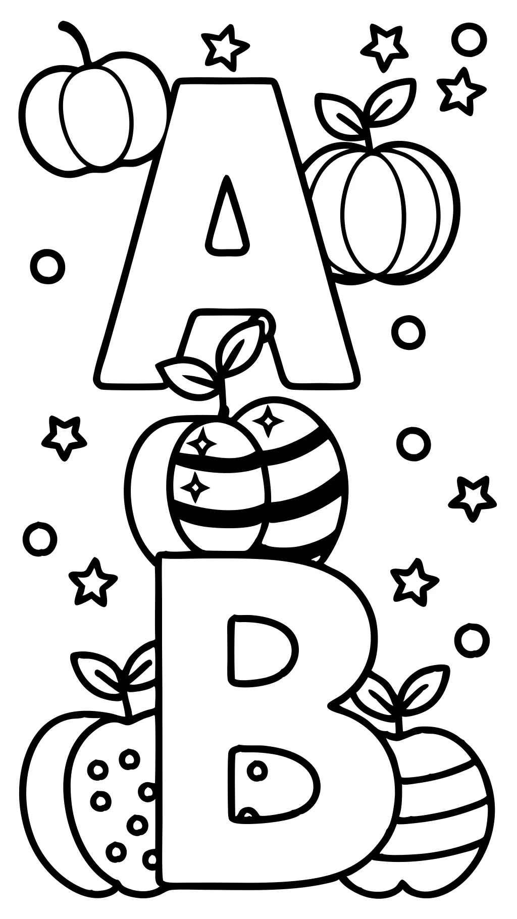 alphabet letter coloring pages